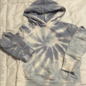 Vanilla Star Blue and White Tie-Dye Hoodie